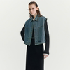 HAVVA stackable denim waistcoat for women