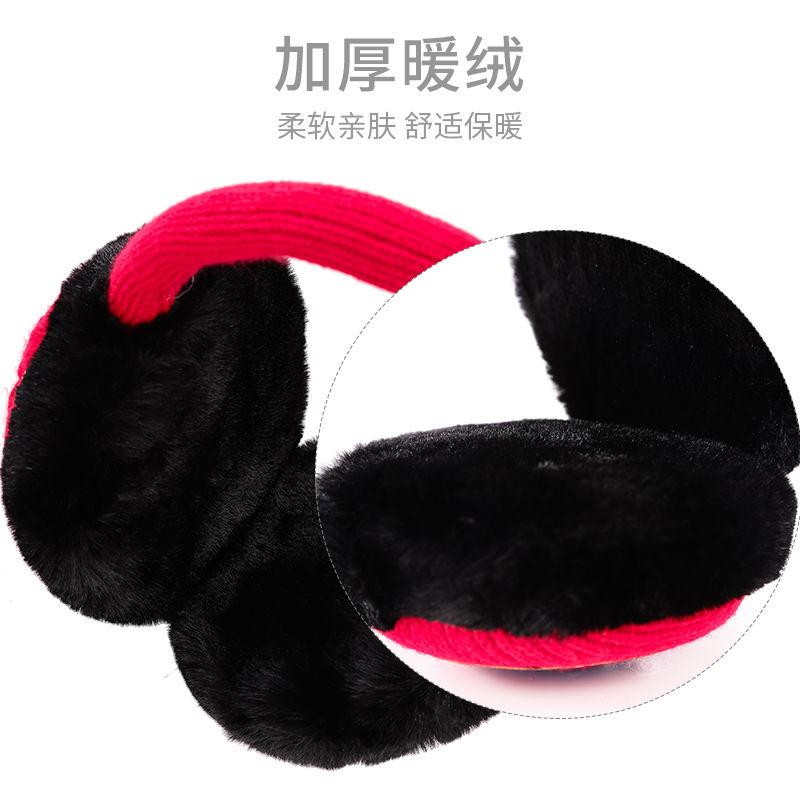 迪士尼儿童耳罩保暖可爱男童漫威蜘蛛侠宝宝小孩加绒耳包耳套卡通