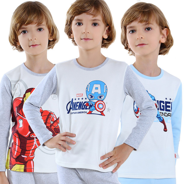 Disney children's pajamas spring and autumn cotton boys' pajamas