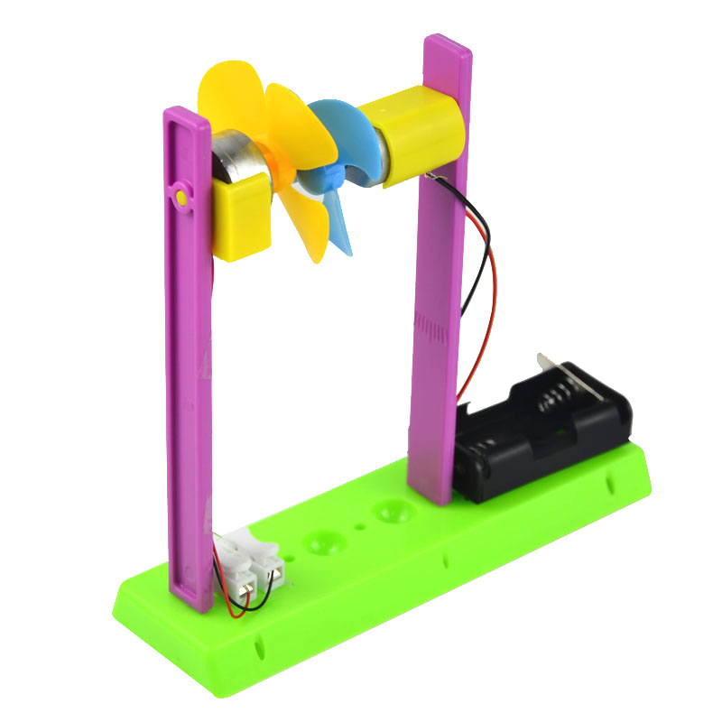 DIY手工自制风力发电小学生科学实验玩教具科技小制作材料风能