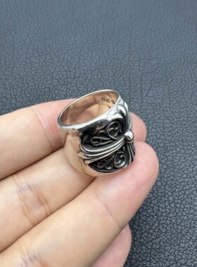 泰银复古超大号守护者戒指男士女生款情侣对戒高级感男款卡莱茵