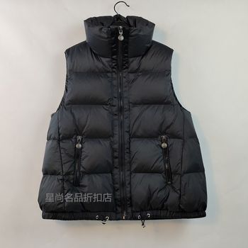 New stand-up collar thickened white duck down A-word cloak down vest women Korean version large size down vest vest jacket