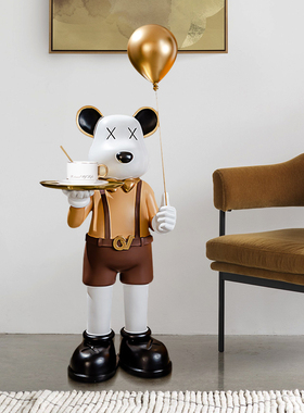 网红暴力熊搬家潮玩迎宾大摆件