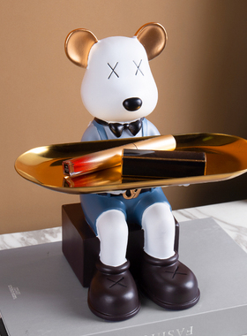 网红暴力熊摆件乔迁新居入户