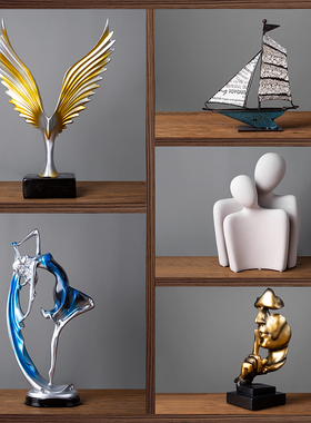 书柜样板房复古怀旧风桌面小摆设