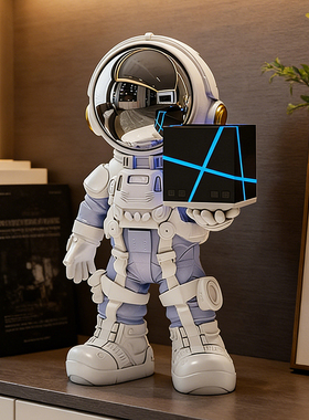 设计师款音响魔方潮酷宇航员桌面摆件玄关书柜高颜值送礼装饰礼品