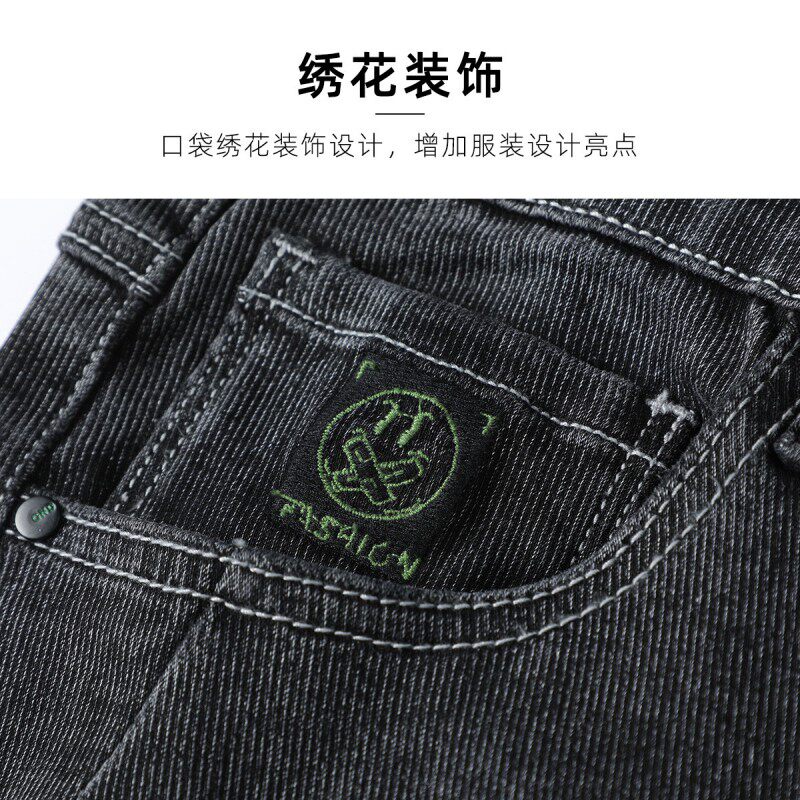 拓路者直筒秋季新款以纯色牛仔裤 拓路者欧可欧牛仔裤