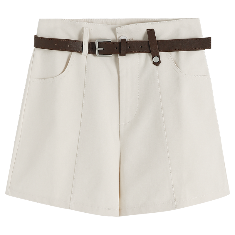 休闲高腰阔腿短裤女夏季2025新款宽松显瘦裤子中裤白色五分裤薄款,淘宝优惠券,粉丝福利购,淘宝优惠卷