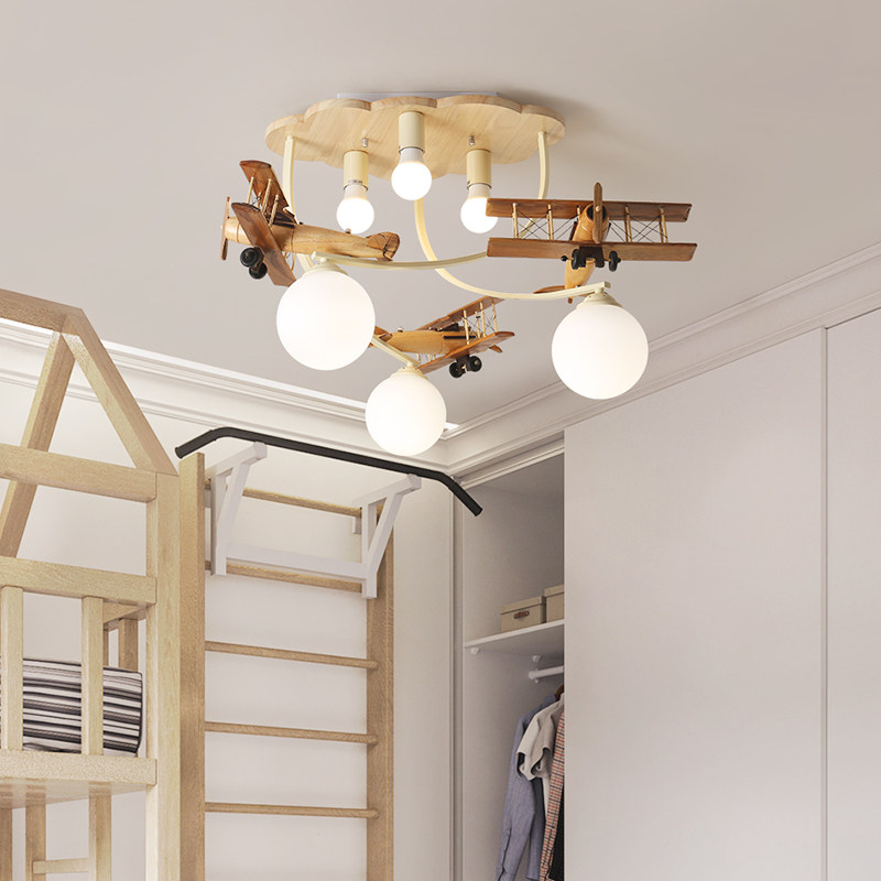 北欧儿童房灯卡通灯男孩房飞机灯吸顶灯卧室书房简约现代led灯具,淘宝优惠券,粉丝福利购,淘宝优惠卷