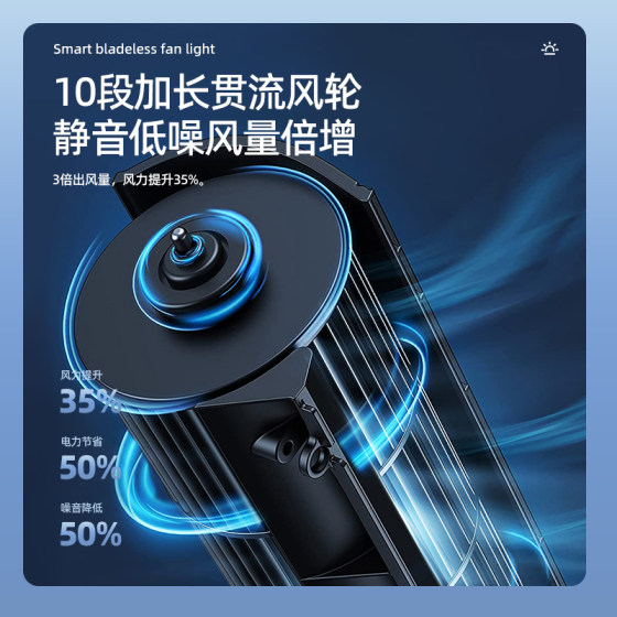 Suoyan 2025 new fan light bladeless and silent