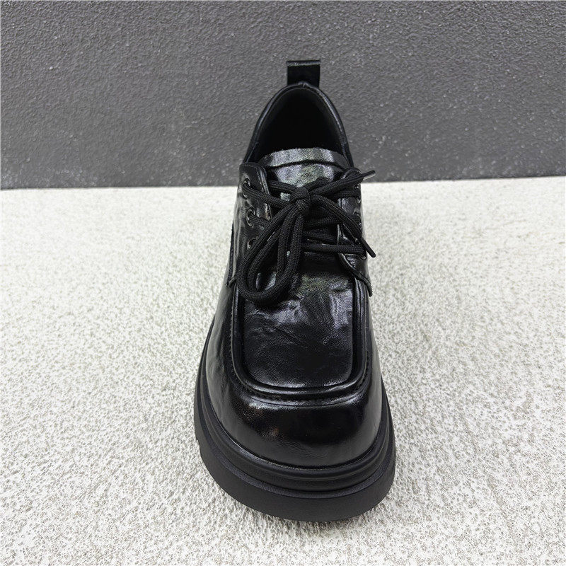 撤柜断码处理2026春季新款英伦风厚底乐福鞋女系带圆头松糕底单鞋,淘宝优惠券,粉丝福利购,淘宝优惠卷