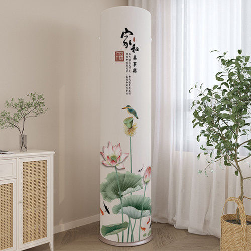 2025新款空调防尘罩立式圆柱形柜机圆形适用格力海尔美的空调罩套 - 图1