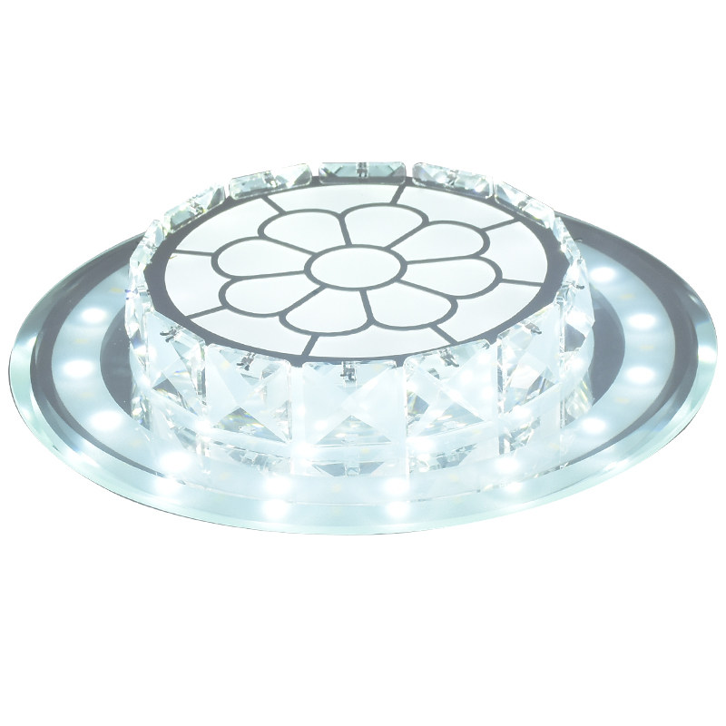 现代简约水晶LED过道走廊灯玄关入户阳台筒灯嵌入式变光明装灯具,淘宝优惠券,粉丝福利购,淘宝优惠卷