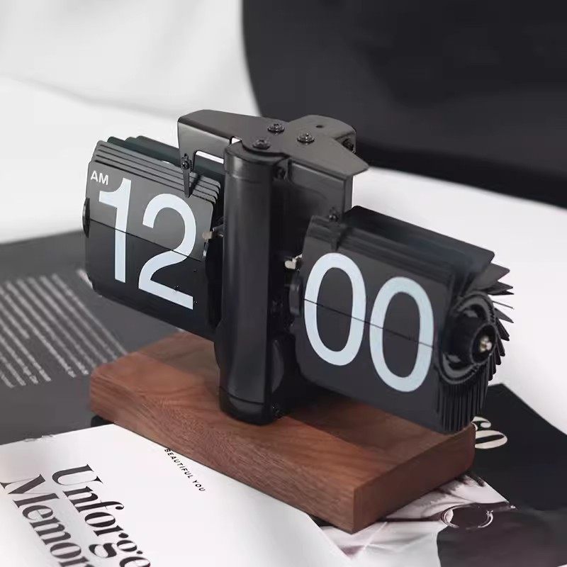 欧式自动翻页钟复古简约家居客厅座钟小天平机械翻页桌面摆件,淘宝优惠券,粉丝福利购,淘宝优惠卷