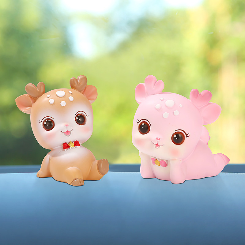 38三八妇女节礼物治愈系小鹿摆件办公桌面卡通装饰送男女朋友女生