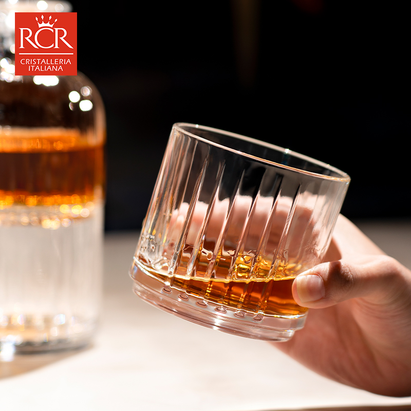 意大利RCR威士忌酒杯套装高端礼盒水晶玻璃洋酒杯烈酒杯酒具刻字 - 图0