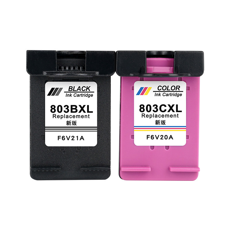 惠普803可加墨打印机黑色彩色墨盒 豪纳亨墨盒