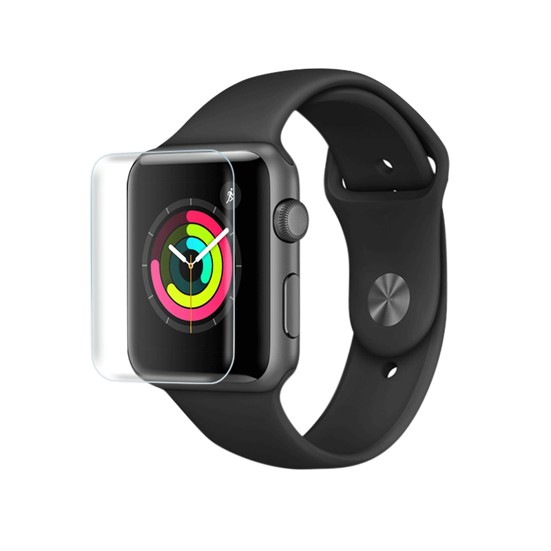 适用apple watch6钢化膜iwatch5/4代水凝膜SE代苹果手表膜40mm全屏42mm38保护44mm贴膜watch3/2/1曲面膜软膜 - 图0