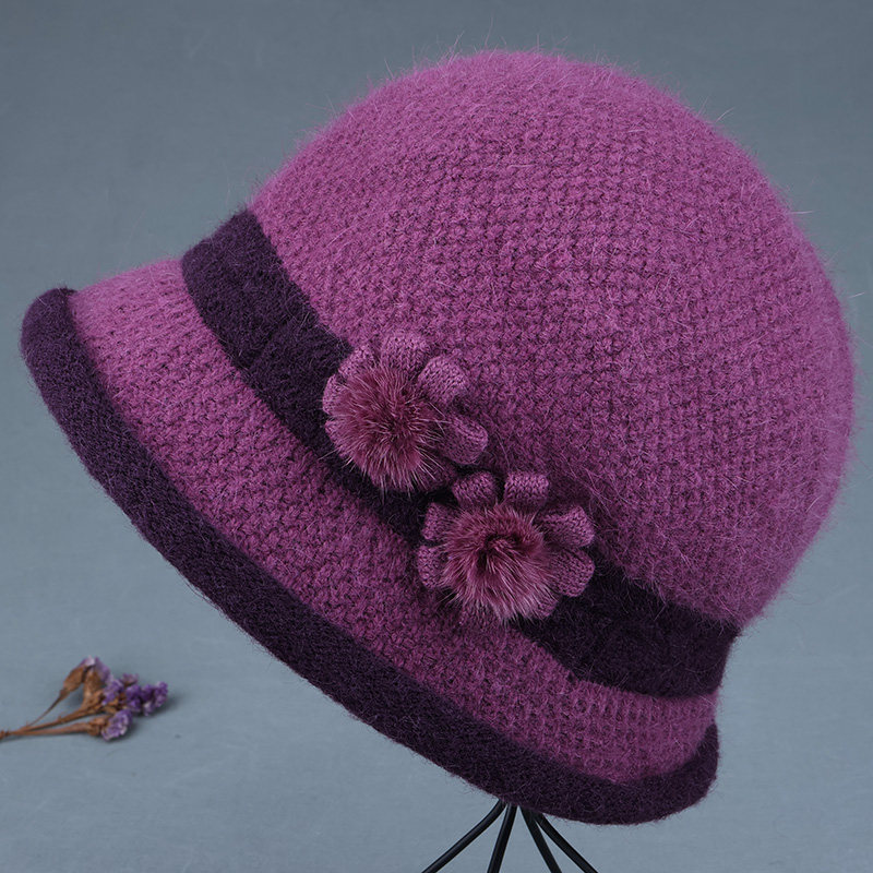 冬天妈妈帽子女加绒厚保暖帽新款毛线帽老年人奶奶老太太防寒盆帽,淘宝优惠券,粉丝福利购,淘宝优惠卷