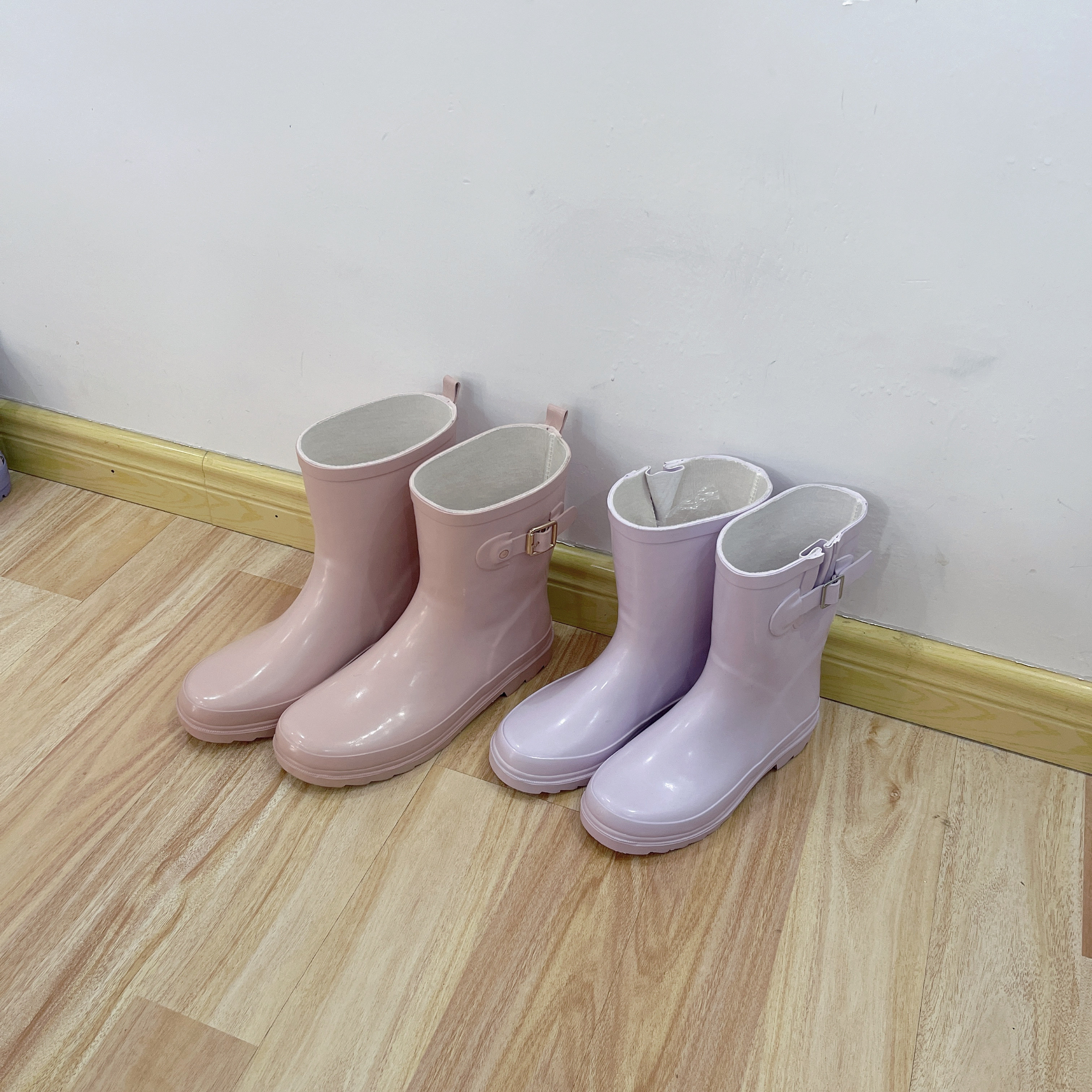 2026成人大童亲子中筒外贸橡胶 少量捡漏33-39码粉紫色可爱雨鞋,淘宝优惠券,粉丝福利购,淘宝优惠卷