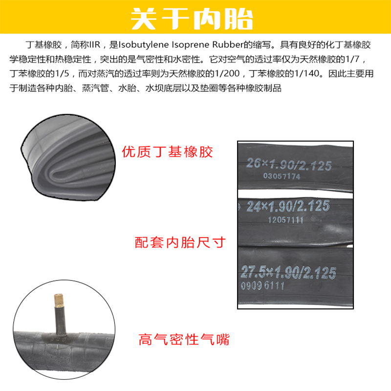 加厚26寸27.5寸24寸26x1.95山地车轮胎自行车车胎变速车外胎内胎 - 图2