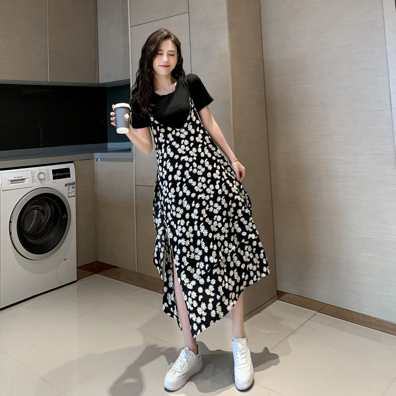 小雏菊吊带女夏泫雅风两件套连衣裙 媞朵连衣裙