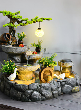 养鱼景观家居庭院流水摆件