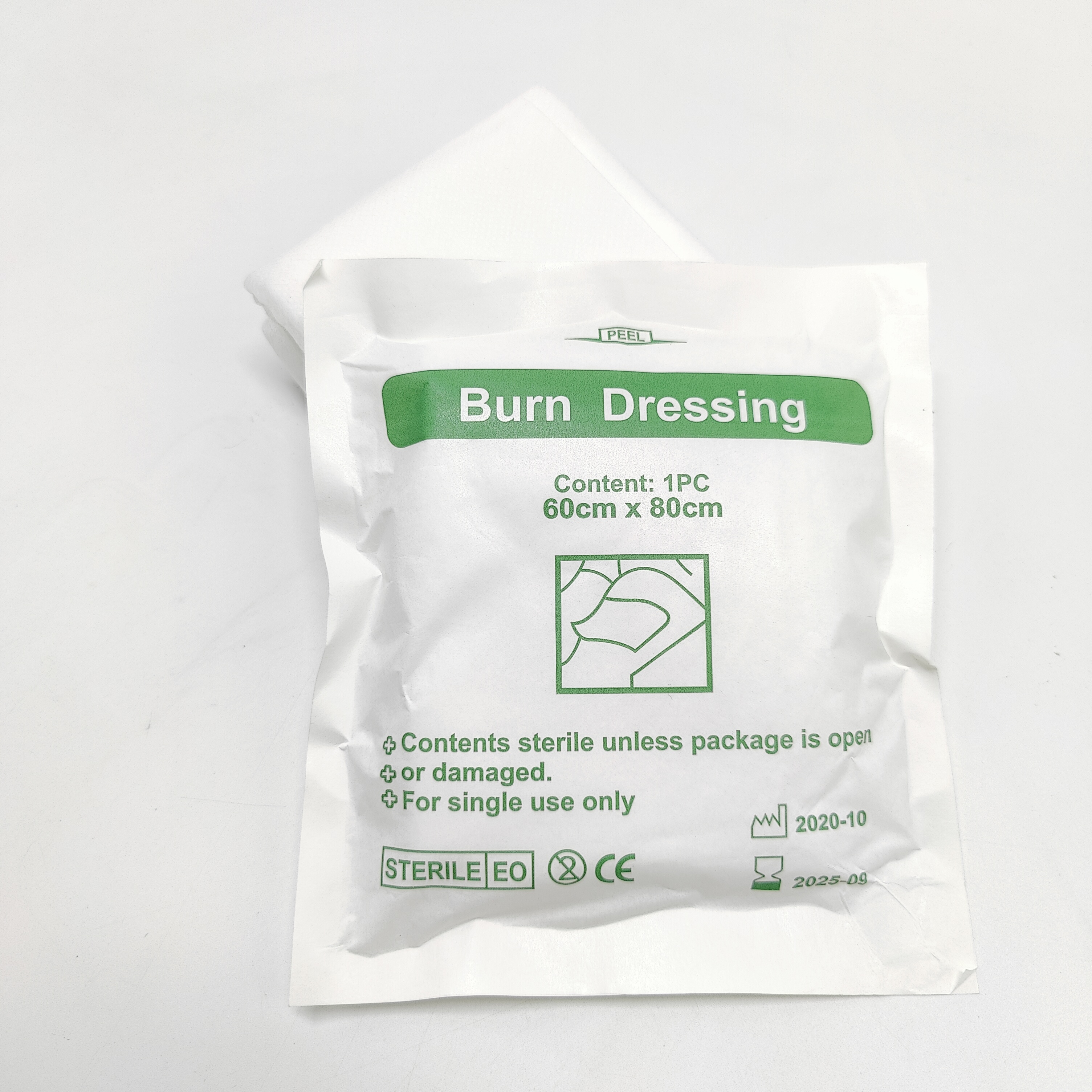 600*400MM burn dressing  600*800MM  60*40cm 60*80cm 烧伤包裹 - 图0