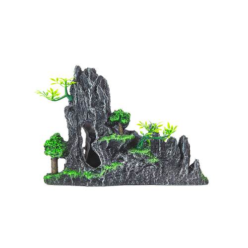 鱼缸造景假山装饰摆件仿真山水石头大小套餐布景内饰躲避虾窝水族 - 图3