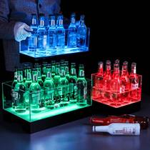 Luminous beer keg high face value acrylic ice grain barrel ktv luminous power wine frame ice trough bar led beer case