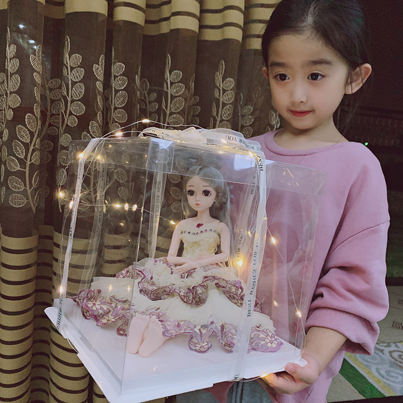 贝翎芭比公主套装女孩单个洋娃娃 三只小猪母婴娃娃/配件