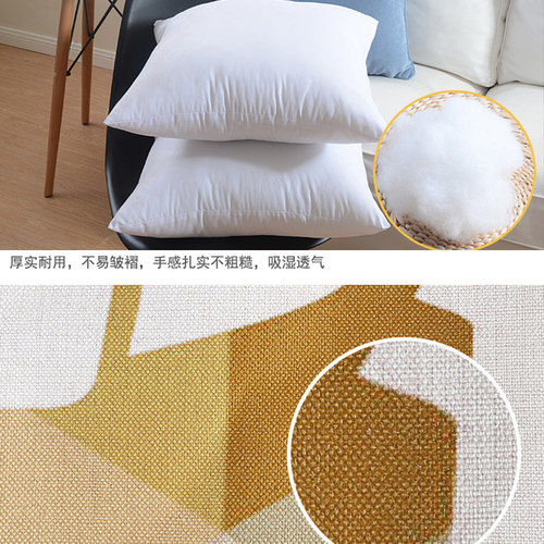 热带雨林棉麻沙发抱枕客厅装饰双面图案植物花卉床头办公室腰靠垫 - 图3