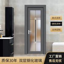 Toilet door aluminium alloy toilet door minimalist titanium magnesium new kitchen flat open toilet bathroom door spot straight hair