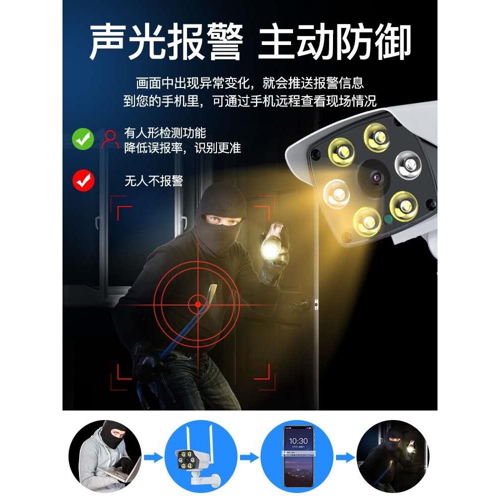 有看头室外无线摄像机yoosee360度全景远程WiFi网络监控器YYP2P-图2