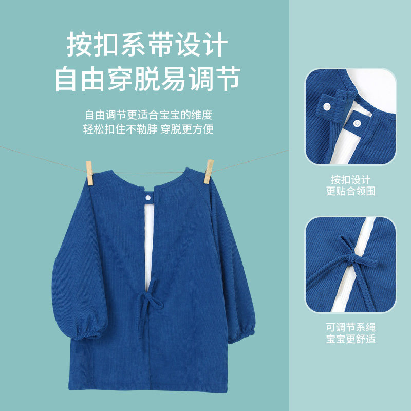 汪汪队儿童罩衣灯芯绒防水围兜吃饭围裙幼儿园反穿衣秋冬季防脏衣,淘宝优惠券,粉丝福利购,淘宝优惠卷