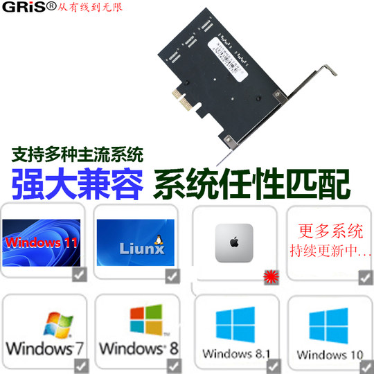 GRIS desktop server computer SATA expansion card