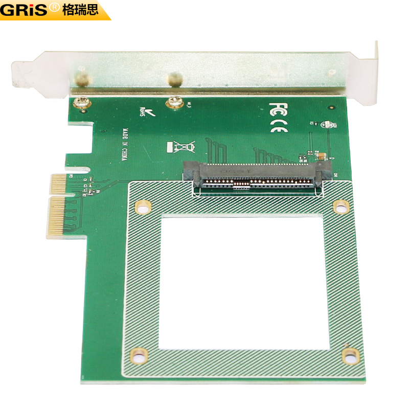 GRIS PCI-E4.0转U.2SSD固态硬盘SFF-8639NVME连线SAS M.2转接卡U2 - 图2