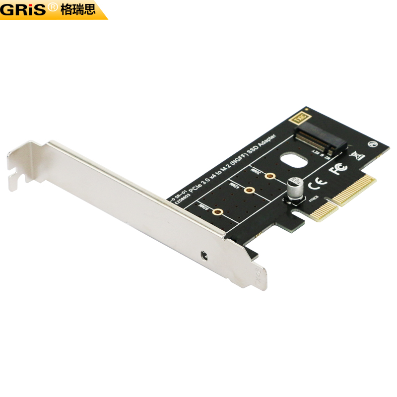 GRIS 台式电脑PCI-E转M.2 M Key NGFF SATA 硬盘转接卡不支持NVME - 图3