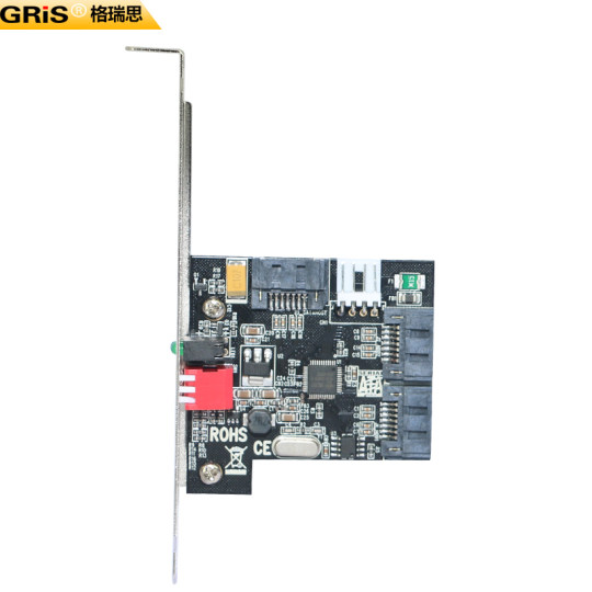 GRIS driver-free hard array card dual-channel hard drive accelerator card SATA2 generation RAID card supports RAID 0 1 desktop server computer fool-proof hard array hard drive accelerator card