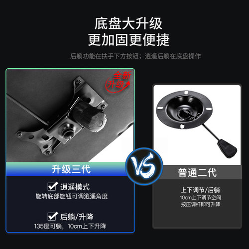 办公椅子舒适久坐午睡两用可躺靠背办公室转椅电脑椅人体工学座椅 - 图3
