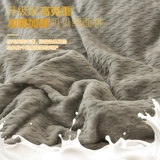 Коралловые джинсы с начесом, бархатный удерживающий тепло комплект, двусторонний фланелевый пододеяльник, покрывало, простыня, легкий роскошный стиль, 4 предмета