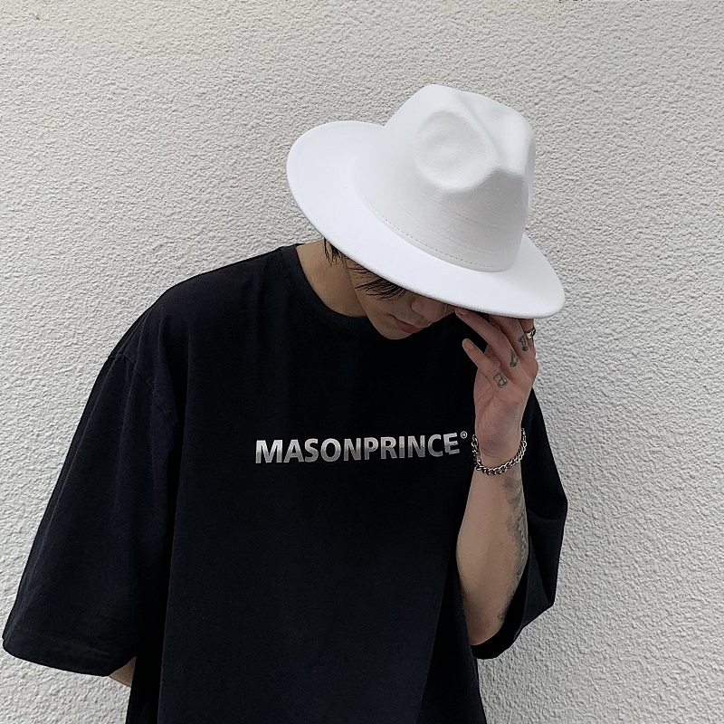 网红礼帽男大头围法式爵士帽英伦复古绅士帽洋气大檐帽休闲毛呢帽,淘宝优惠券,粉丝福利购,淘宝优惠卷