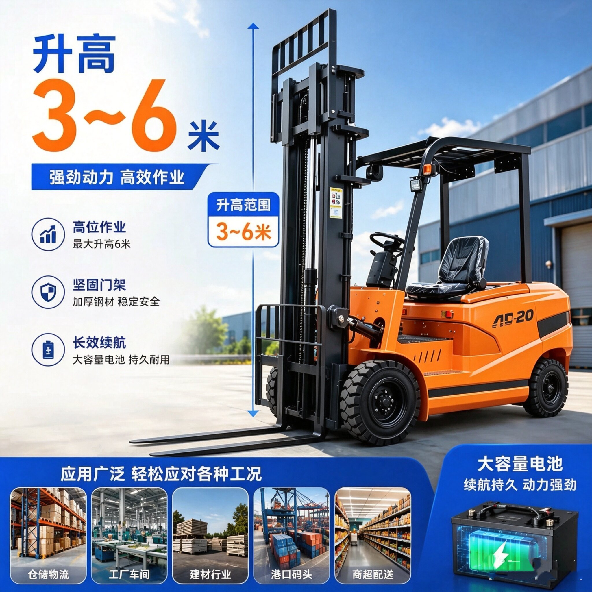 Electric forklift factory video viewing