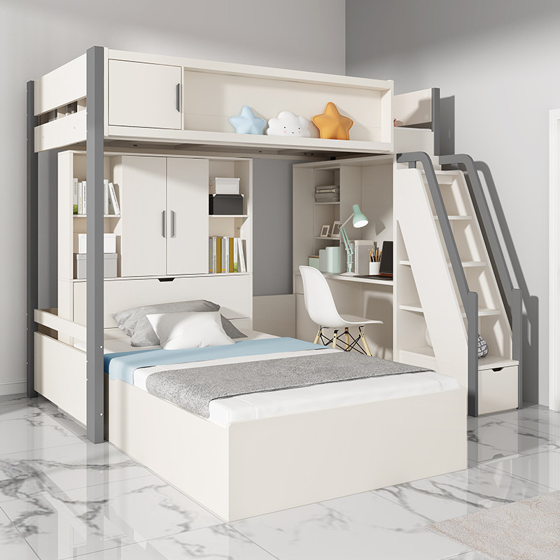 双人床上下铺床大人家用高低床小户型儿童两层双层床交错式子母床,淘宝优惠券,粉丝福利购,淘宝优惠卷