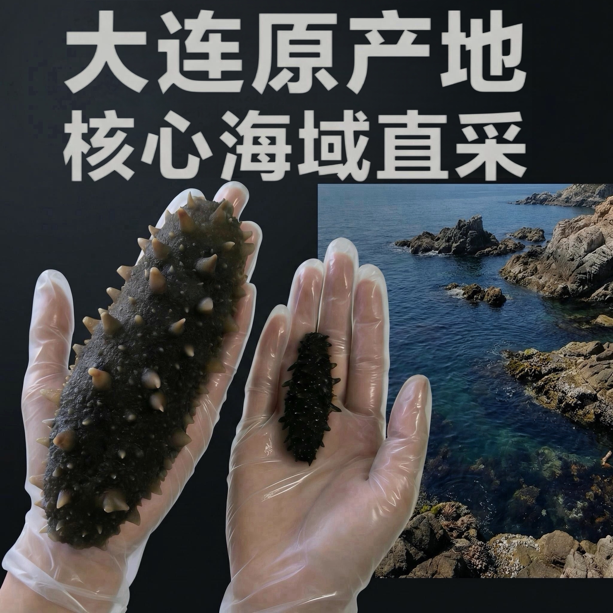 大连淡干海参国标15倍纯野生海鲜9年干货礼盒装深海辽刺参孕妇补