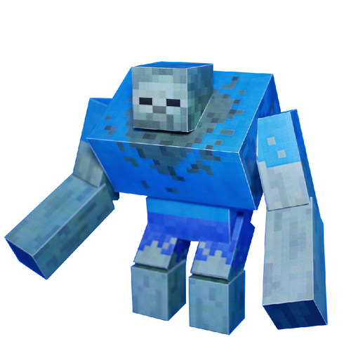 手工纸模型我的世界突变生物苦力怕僵尸凋零骷髅末影人雪傀儡蜘蛛 - 图3