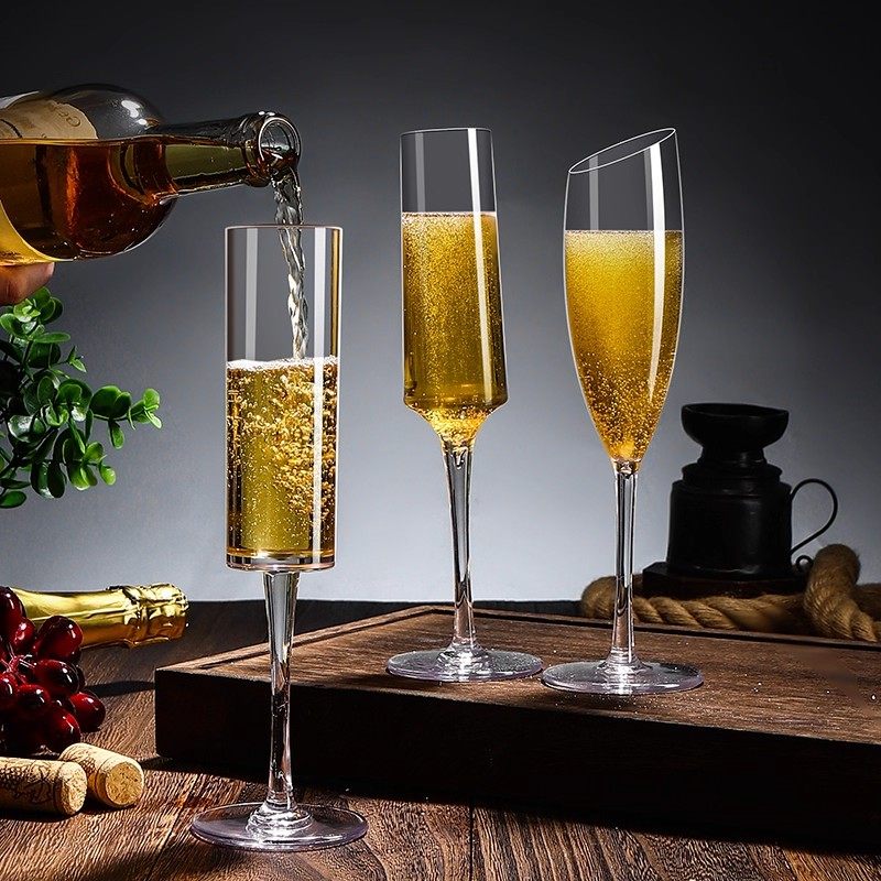 PC亚克力香槟杯塑料高脚杯甜酒杯商用酒吧KTV耐摔不烂直筒鸡尾杯,淘宝优惠券,粉丝福利购,淘宝优惠卷