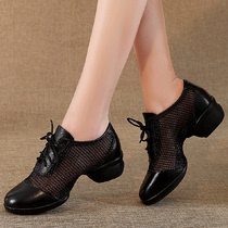 Cuddling 100 Hui 2022 Jazz Fitness Dancing Shoes Dance Shoes Women Soft Bottom Water Soldiers Square Dance Shoes Genuine Leather Summer New