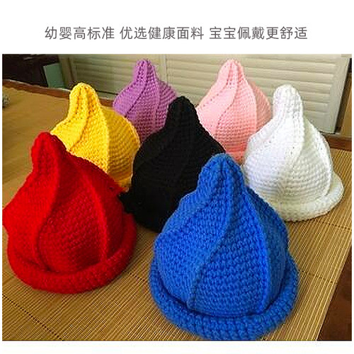 帽子diy手工材料包宝宝编织奶嘴帽专用线冬天婴儿毛线8情人棉儿童 - 图2