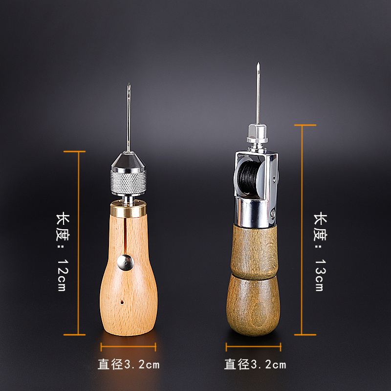 皮革手缝器皮艺皮雕DIY皮具手缝机皮包手工缝线勾线穿孔专用热销 - 图3